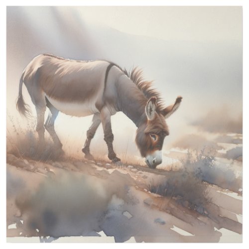 Atlas Donkey AREF409 _ Watercolor Gallery Wrap