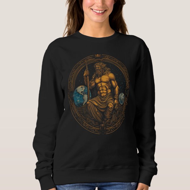 Atlas Greek Mythology Titan God Sweatshirt (Front)