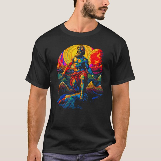 Atlas Greek Titan God T-Shirt (Front)