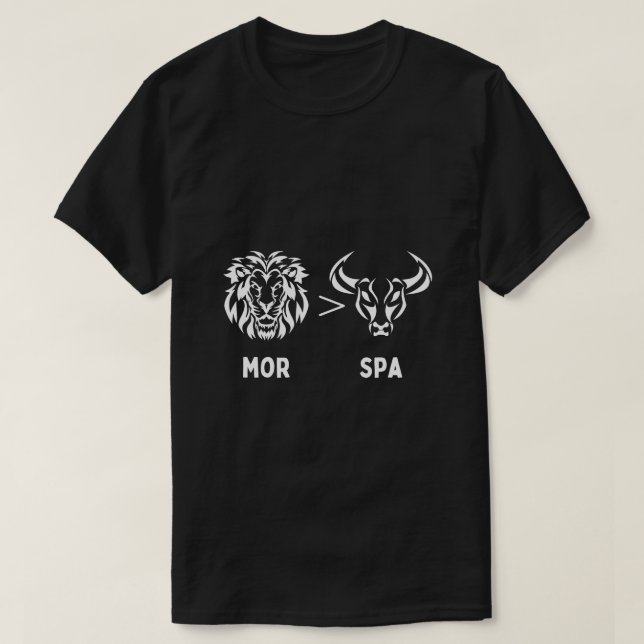Atlas Lions Morocco Football Spain Lion Cute Funny T-Shirt (Design Front)