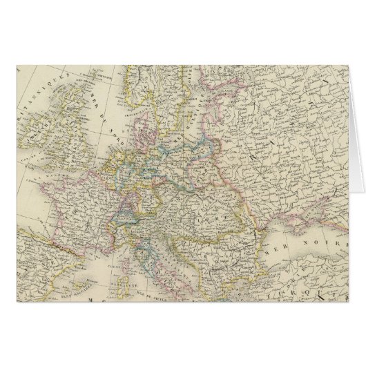 Atlas Map of Europe Cards (Front Horizontal)