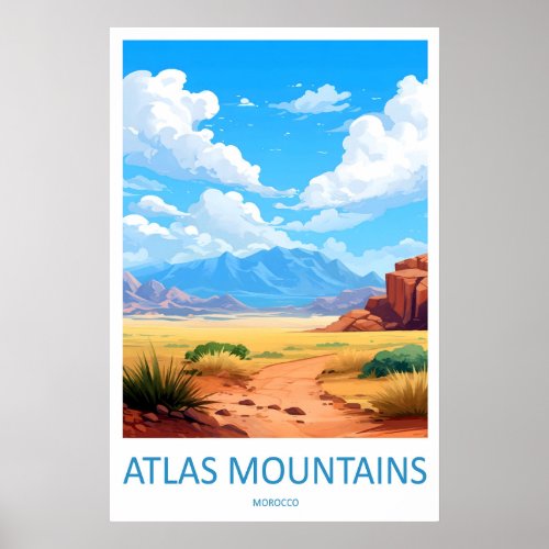 Atlas Moutains Travel Print Wall Art Atlas