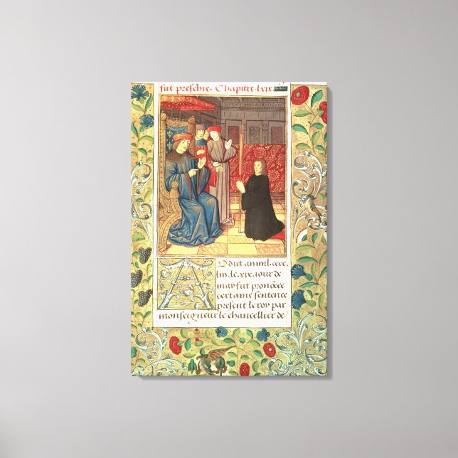 Atlas Ms Fr.2679 f.377 Jacques Coeur (c.1395-1456) Canvas Print (Front)