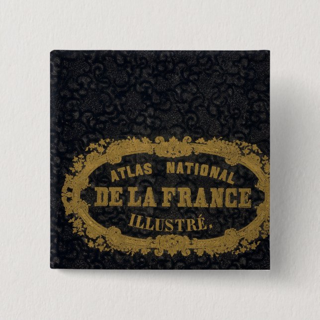 Atlas National De France Pinback Button (Front)