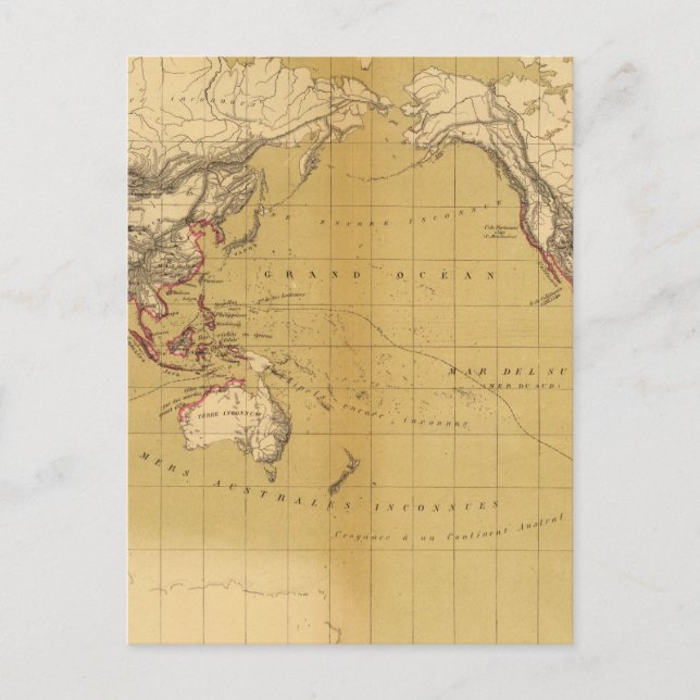 Atlas of 1550 postcard (Front)