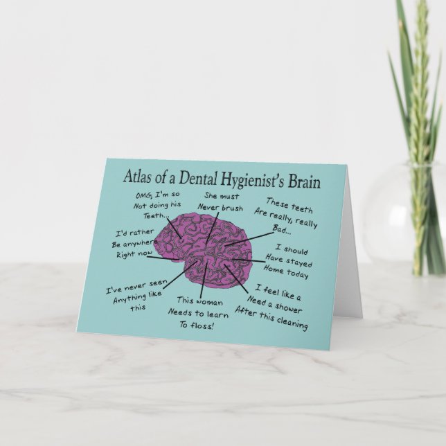 Atlas of a Dental Hygienist's Brain Card (Front)