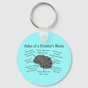 Atlas of a Dentist's Brain Keychain