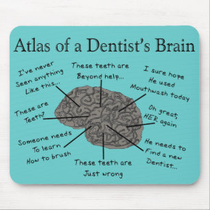 Atlas of a Dentist's Brain Mouse Pad