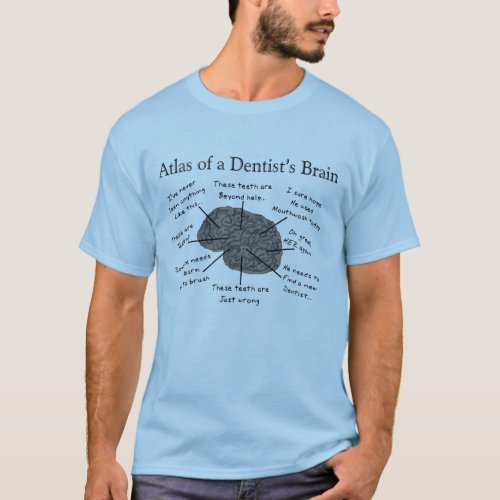 Atlas of a Dentists Brain T_Shirt