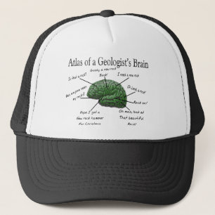 Atlas of a Geologist's Brain Funny Gifts Trucker Hat