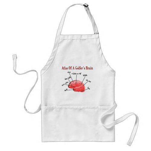 Atlas of a Golfers Brain Adult Apron