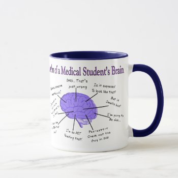 Atlas Of A Medical Student's Brain #2 Mug by ProfessionalDesigns at Zazzle
