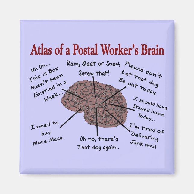 Atlas of a Postal Worker's Brain Magnet (Front)