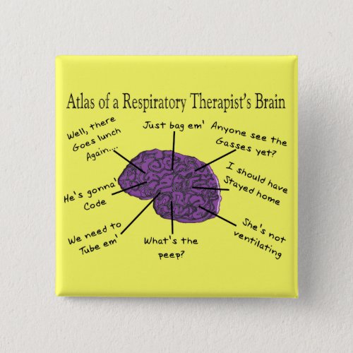 Atlas of a Respiratory Therapists Brain Button