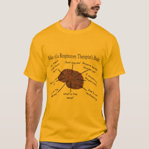 Atlas of a Respiratory Therapists Brain II T_Shirt