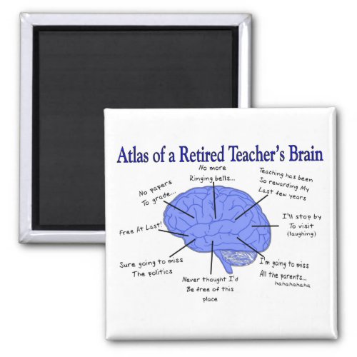 Atlas of a Retired Teachers Brain Magnet
