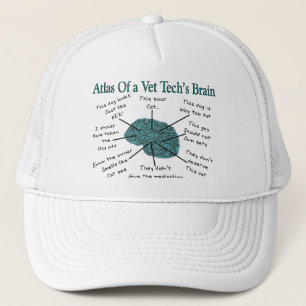 Atlas of a Vet Tech's Brain Trucker Hat
