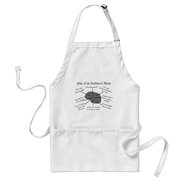 Atlas of an Architect's Brain Adult Apron (Front)
