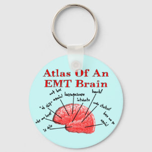 Atlas Of An EMT Brain Keychain