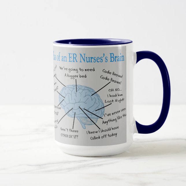 Atlas of an ER Nurse's Brain Gifts Mug (Right)