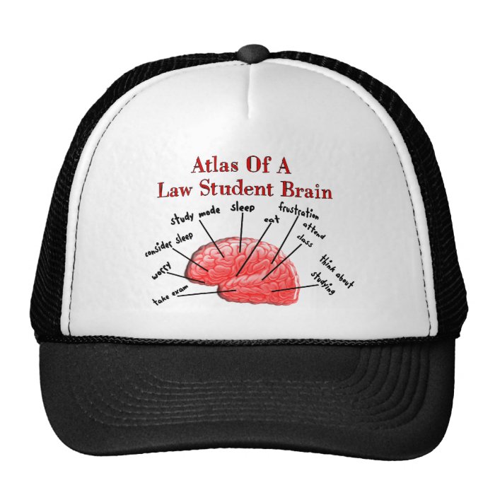 Atlas of Law Student Brain Mesh Hats