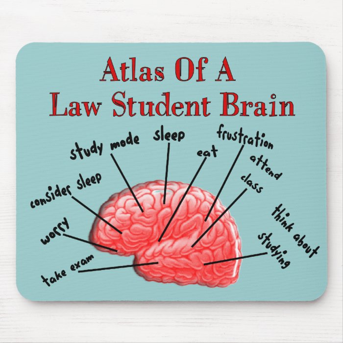 Atlas of Law Student Brain Mousepads