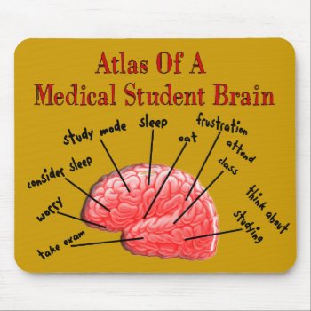 Atlas Of Medical Student Brain Mouspad Mouse Pad by ProfessionalDesigns at Zazzle