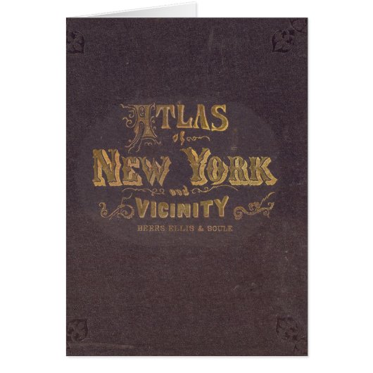 Atlas of New York vicinity Cards (Front)