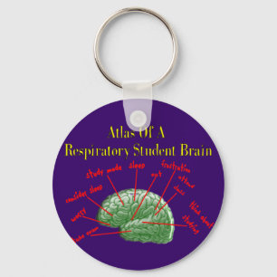 Atlas of Respiratory Student Brain Gifts Keychain