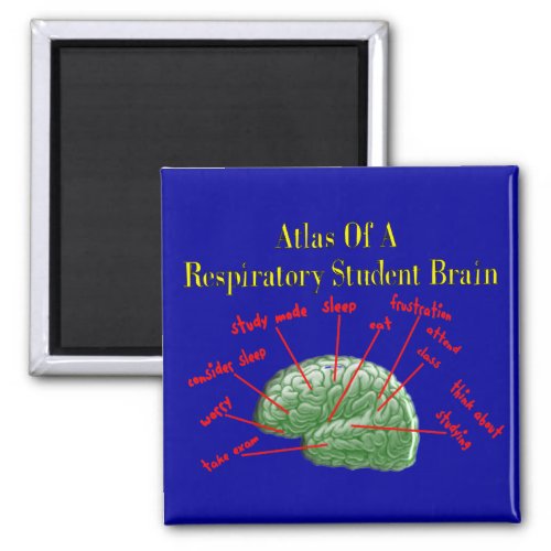 Atlas of Respiratory Student Brain Gifts Magnet