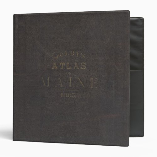 Atlas of the State of Maine Binder