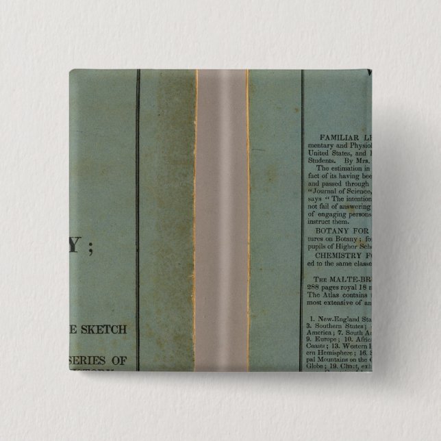 Atlas of universal history pinback button (Front)