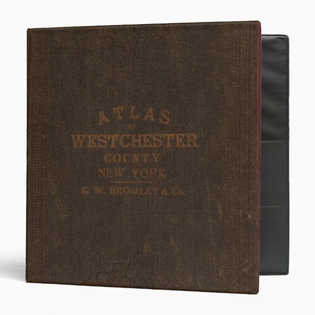 Atlas of Westchester County, NY 3 Ring Binder (Front/Inside)
