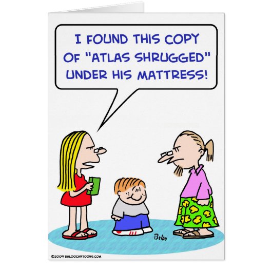 atlas shrugged ayn rand under mattress (Front)