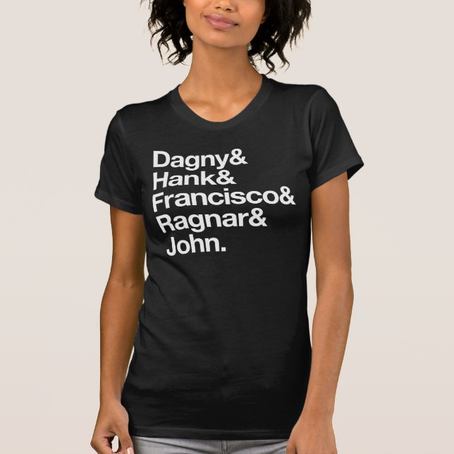 Atlas Shrugged First Names T-Shirt (Front)