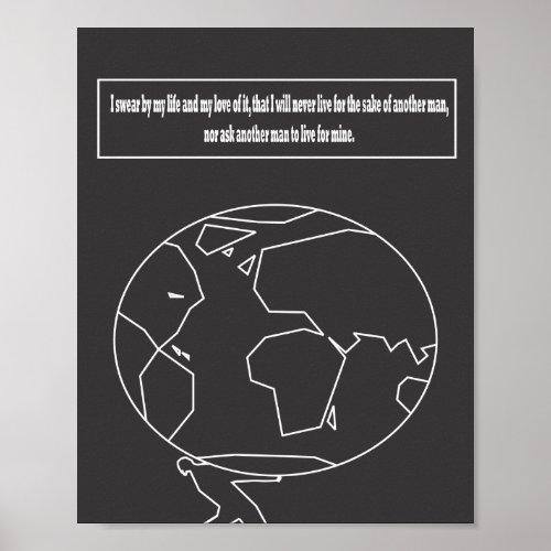 Atlas Shrugged quote Poster