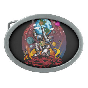 Atlas Space Man Belt Buckle