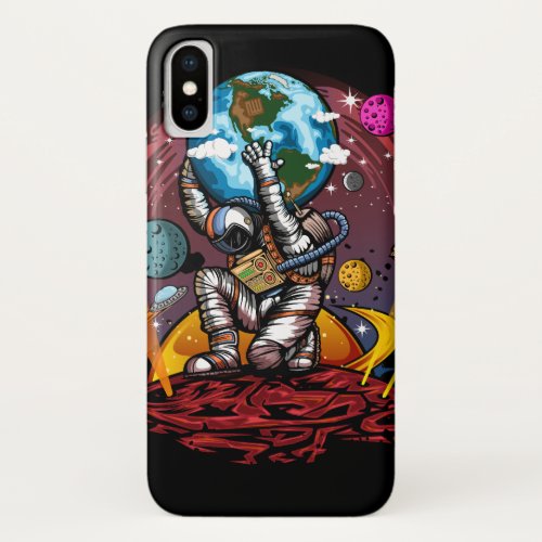 Atlas Space Man iPhone X Case