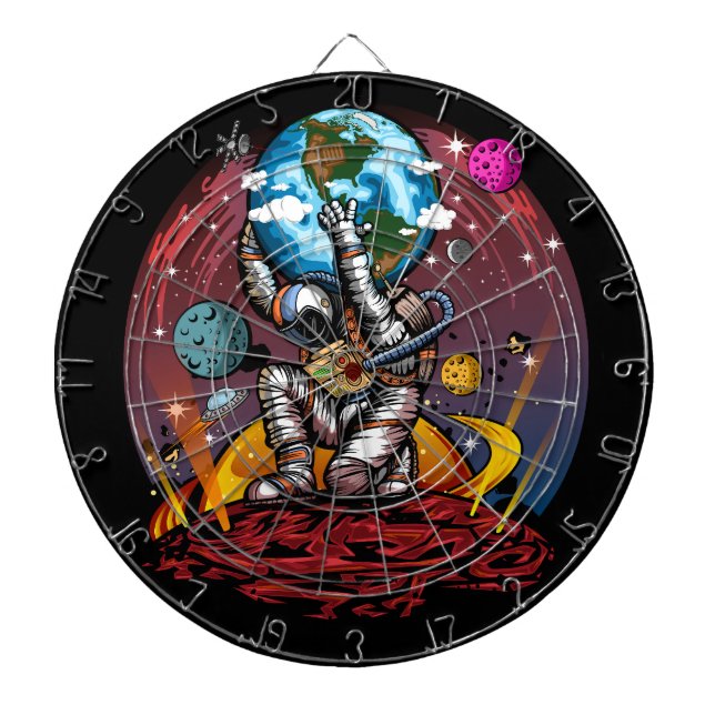 Atlas Space Man Dart Board (Front)