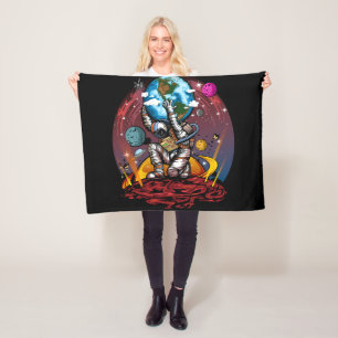 Atlas Space Man Fleece Blanket