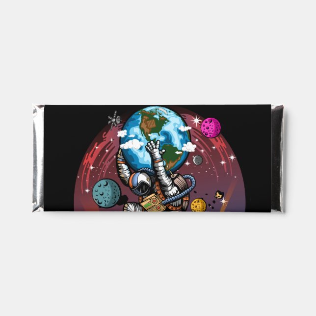Atlas Space Man Hershey Bar Favors (Front)