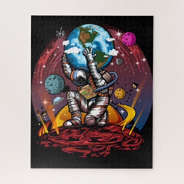 Atlas Space Man Jigsaw Puzzle (Vertical)