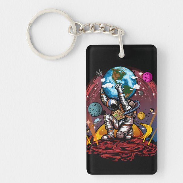 Atlas Space Man Keychain (Front)