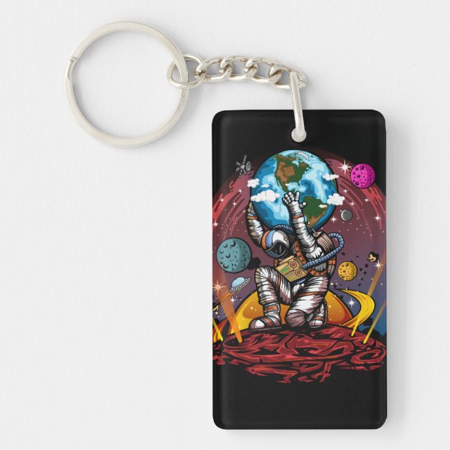 Atlas Space Man Keychain (Front)