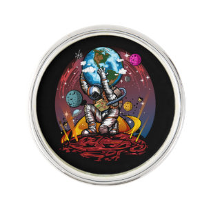 Atlas Space Man Lapel Pin