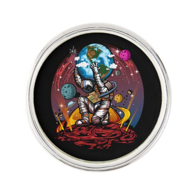 Atlas Space Man Lapel Pin (Front)