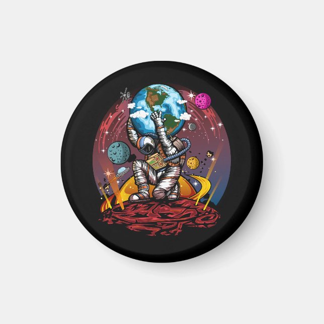 Atlas Space Man Magnet (Front)