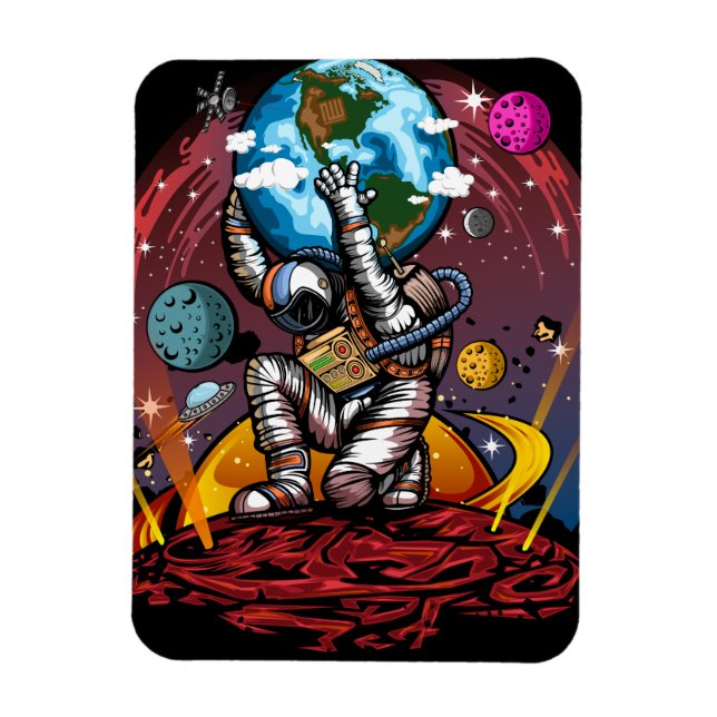 Atlas Space Man Magnet (Vertical)