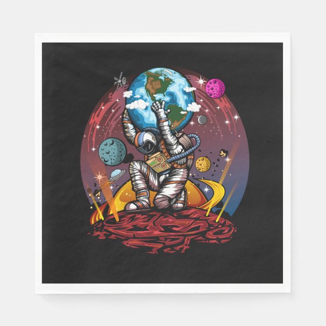 Atlas Space Man Napkins (Front)