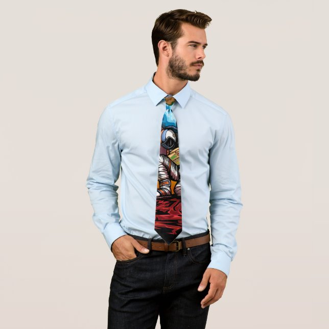 Atlas Space Man Neck Tie (In Situ)